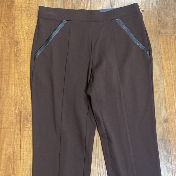 Rafaella dark chocolate brown dress pants size 4 NWT - Picture 3 of 10